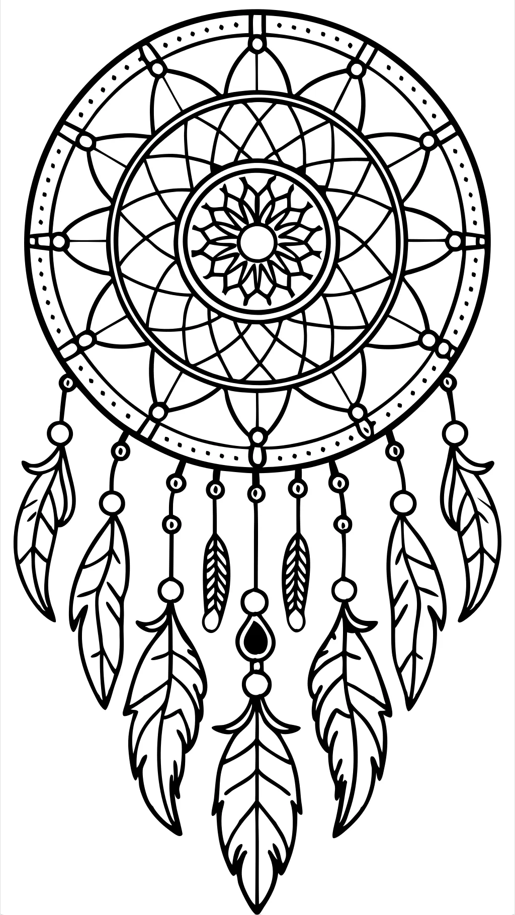 dreamcatcher coloring page